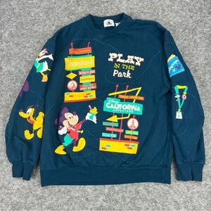 Disney Parks Play in The Park Crewneck Sweatshirt Unisex Size Medium Disneyland